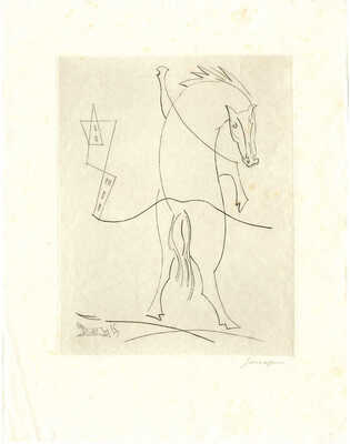 Сюрваж Леопольд. Иллюстрация к поэме Ж. Кокто «Пегас»